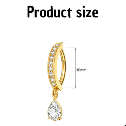 Charm-Clicker-Bauchnabelpiercing • Titan