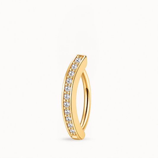 Kristall-Bauchnabelpiercing • Titan