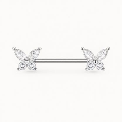 Schmetterling Brustwarzenpiercing • Titan • 2 Stk.