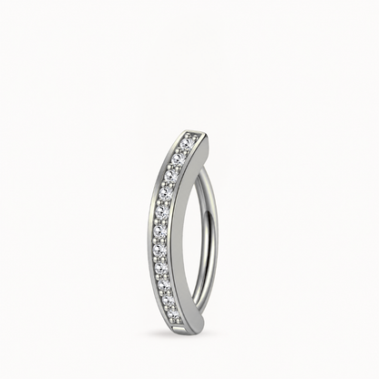 Kristall-Bauchnabelpiercing • Titan