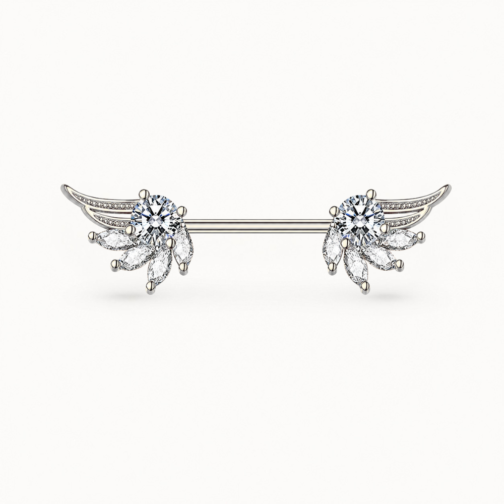 Angel-Brustwarzenpiercing • Titan • 2 Stk.