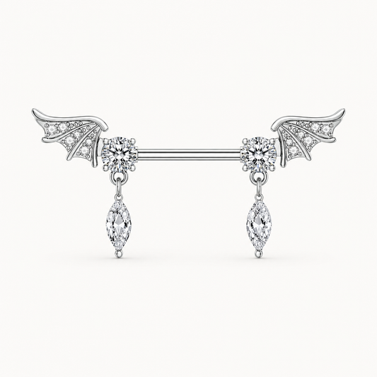 Hängendes Brustwarzenpiercing • Titan • 2 Stk.