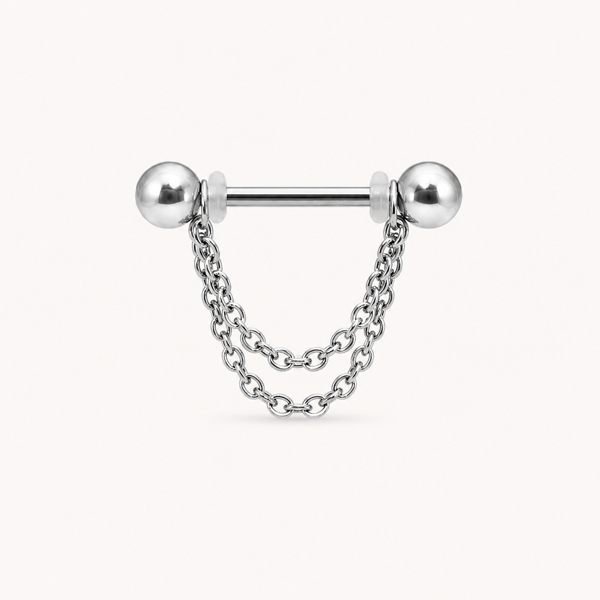 Ketten-Brustwarzenpiercing • Titan • 2 Stk.
