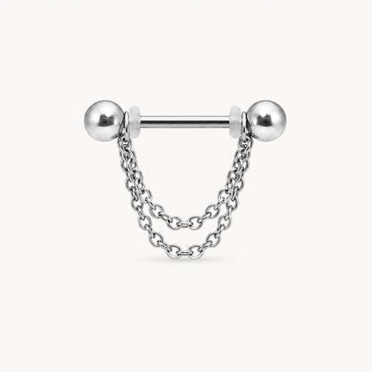 Ketten-Brustwarzenpiercing • Titan • 2 Stk.