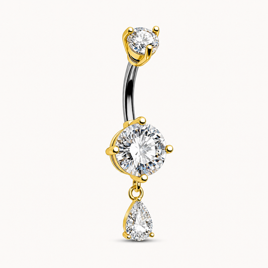Elegantes Titan-Bauchnabelpiercing