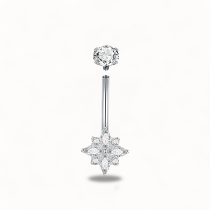 Minimalistisches Titan-Bauchnabelpiercing