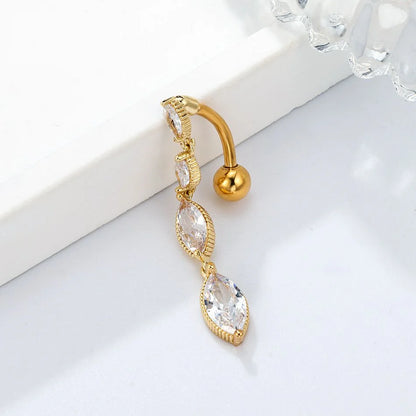 4-fach Charm Inverted Titan Bauchnabelpiercing