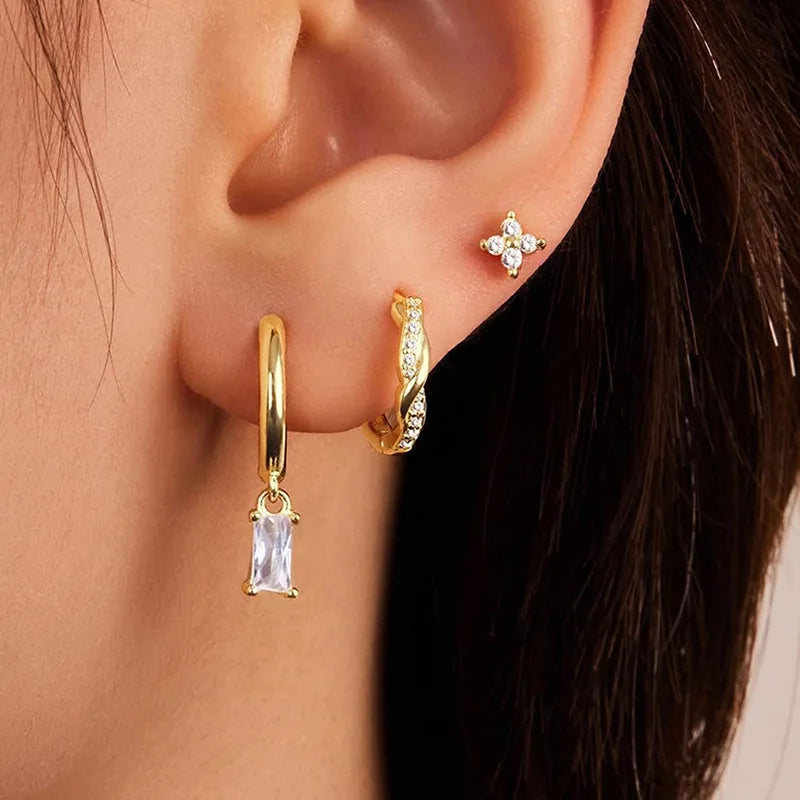 Sparkling Flower Ear Stack – Titan