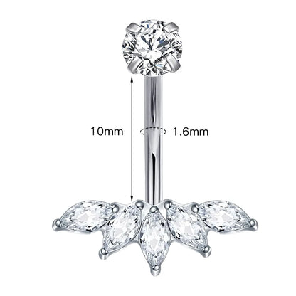 Elegantes Design Titan Bauchnabelpiercing