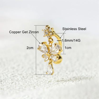 Reverse-Butterfly-Bauchnabelpiercing • Titan
