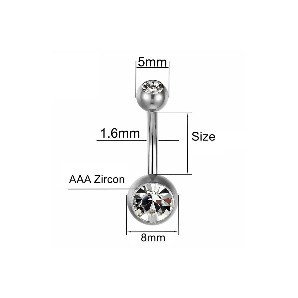 Titan-Bauchnabelpiercing