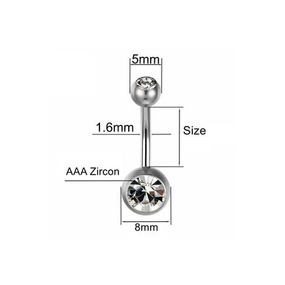 Titan-Bauchnabelpiercing