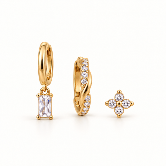Sparkling Flower Ear Stack – Titan