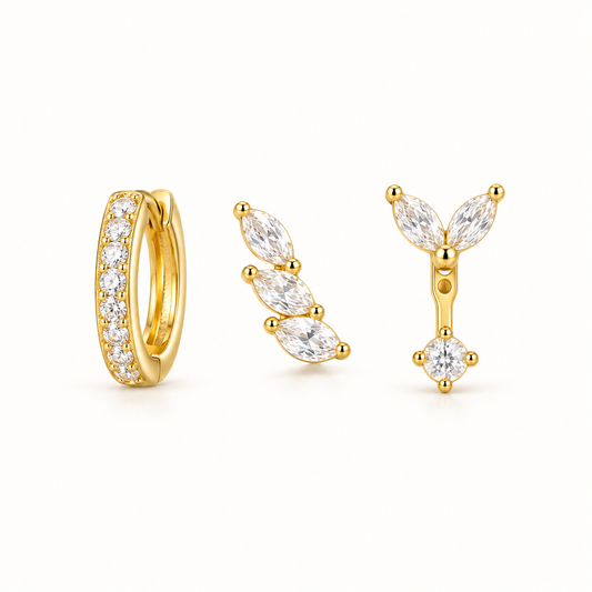 Marquise Elegance Ear Stack – Titan