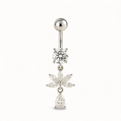 Zirkonia Titan Bauchnabelpiercing