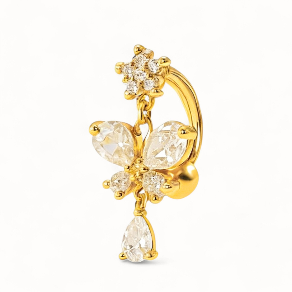 Reverse-Butterfly-Bauchnabelpiercing • Titan