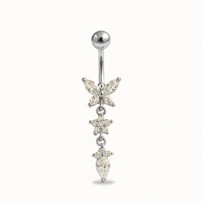 Schmetterlings-Bauchnabelpiercing • Titan • Anhänger