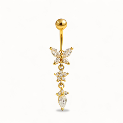 Schmetterlings-Bauchnabelpiercing • Titan • Anhänger