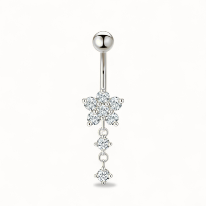 Zirkonia Titan Bauchnabelpiercing