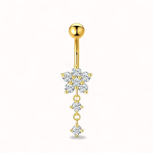 Zirkonia Titan Bauchnabelpiercing